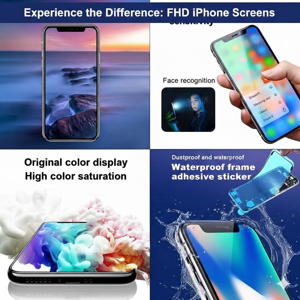 iphone 12 Series 12, 12 Pro, 12 ProMax FULLY HD LCD Screen DIY Replacement Kit