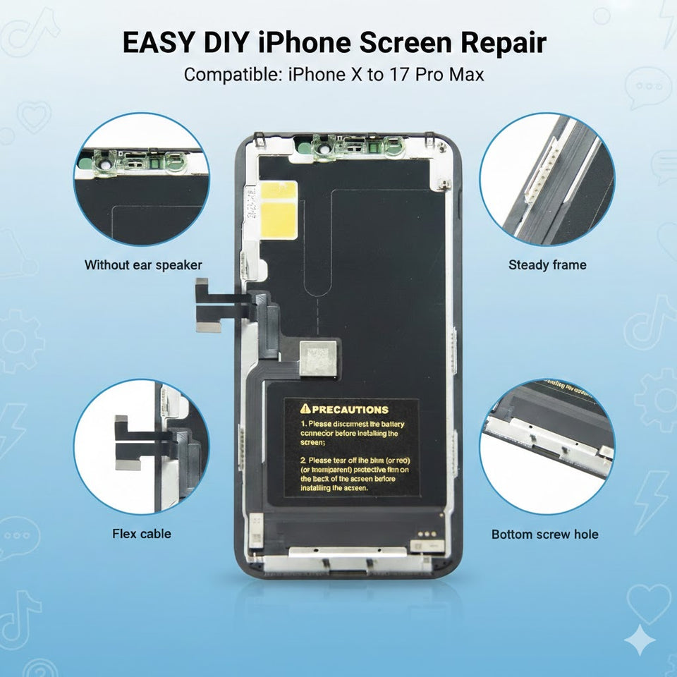 iphone 13 series 13, 13 Pro 13 ProMax FULLY HD LCD Screen DIY Replacement Kit