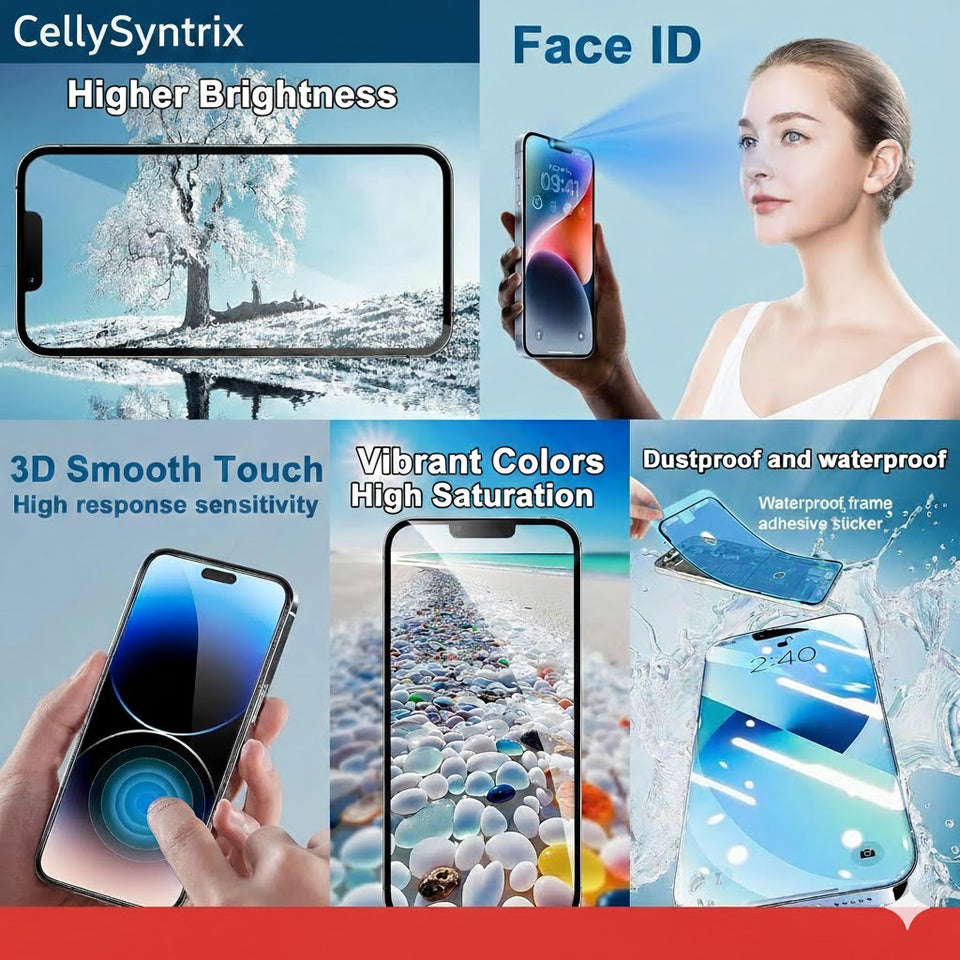 iphone 12 Series 12, 12 Pro, 12 ProMax FULLY HD LCD Screen DIY Replacement Kit