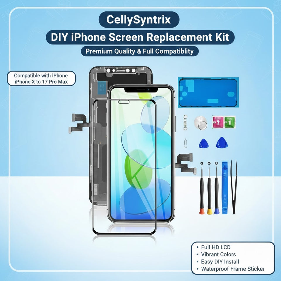 iphone 12 Series 12, 12 Pro, 12 ProMax FULLY HD LCD Screen DIY Replacement Kit