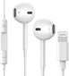 Premium Quality  Lightening connector Wired Earbuds ANC & ENC   Noise Cancellation Wired Earbud  (white)
