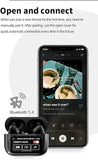 Premium Quality Full-Color LED Touchscreen Control Earbuds Active-Noise Cancellation(ANC)(ENC) Earbuds  (white) (black)