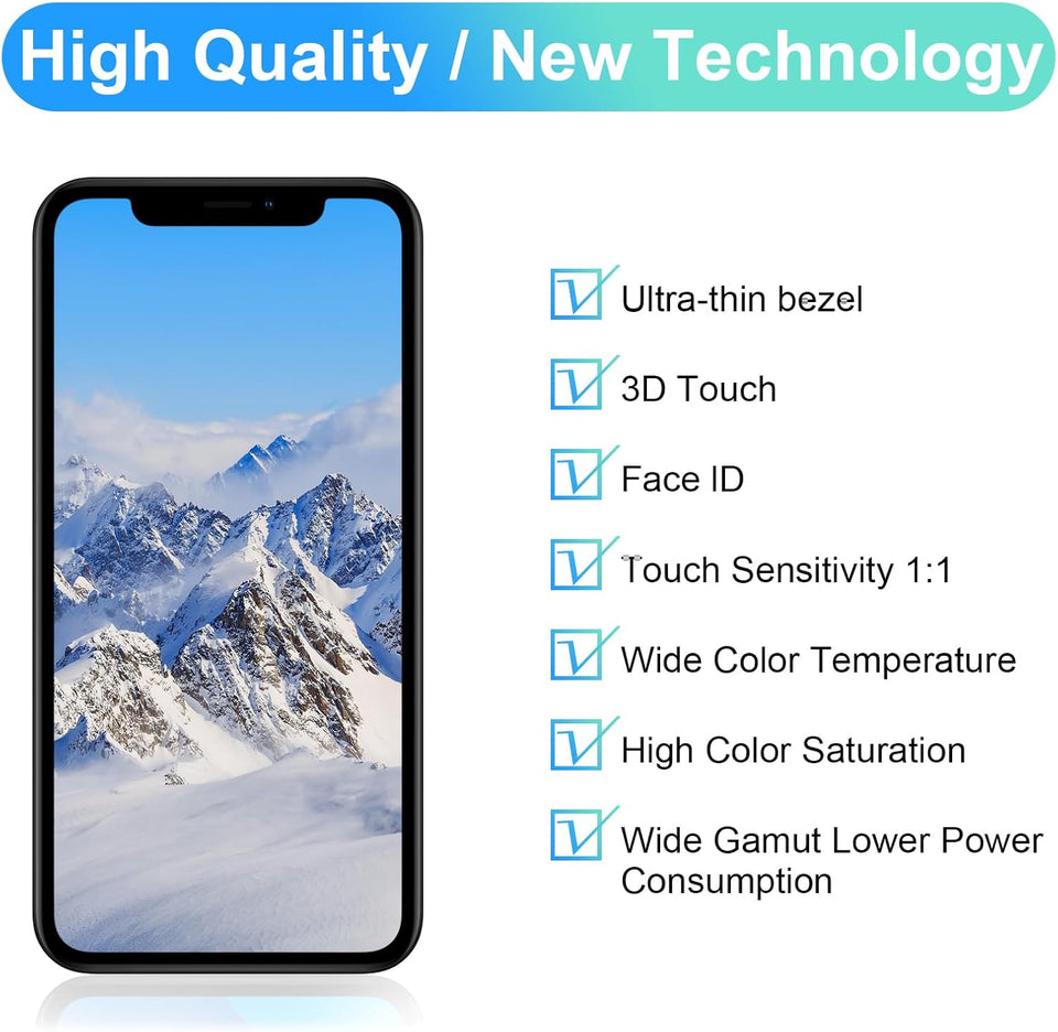 iphone 12 Series 12, 12 Pro, 12 ProMax FULLY HD LCD Screen DIY Replacement Kit