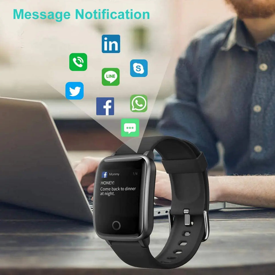Android Watch  Activity Tracking, Waterproof Smartwatch for Men and Women