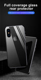 Back 9H Tempered Glass For iPhone 14 Plus 13 12 mini 11 Pro X XR XS Max Rear Screen Protector Protective Film Gold Black White Anti Scratch Edge to Edge Coverage Back Glass for iPhone