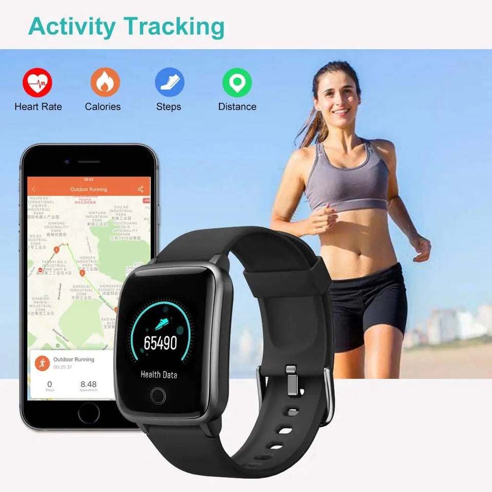 Android Watch  Activity Tracking, Waterproof Smartwatch for Men and Women