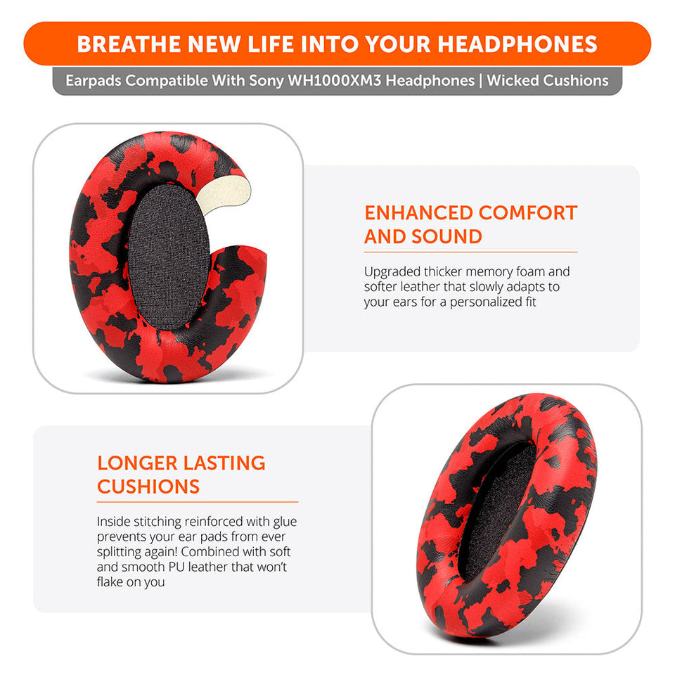 Ear Pads For Sony WH1000XM3 Over-Ear Headphones
