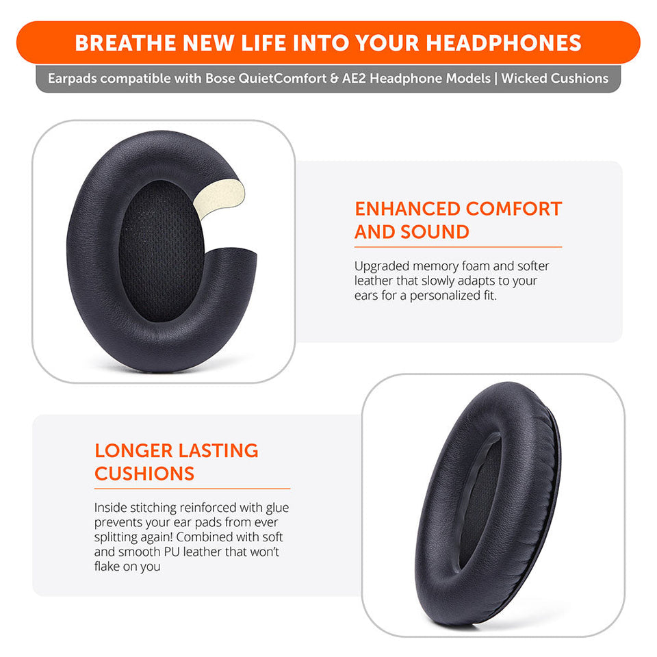 Replacement Earpads For Bose QC15 Headphones